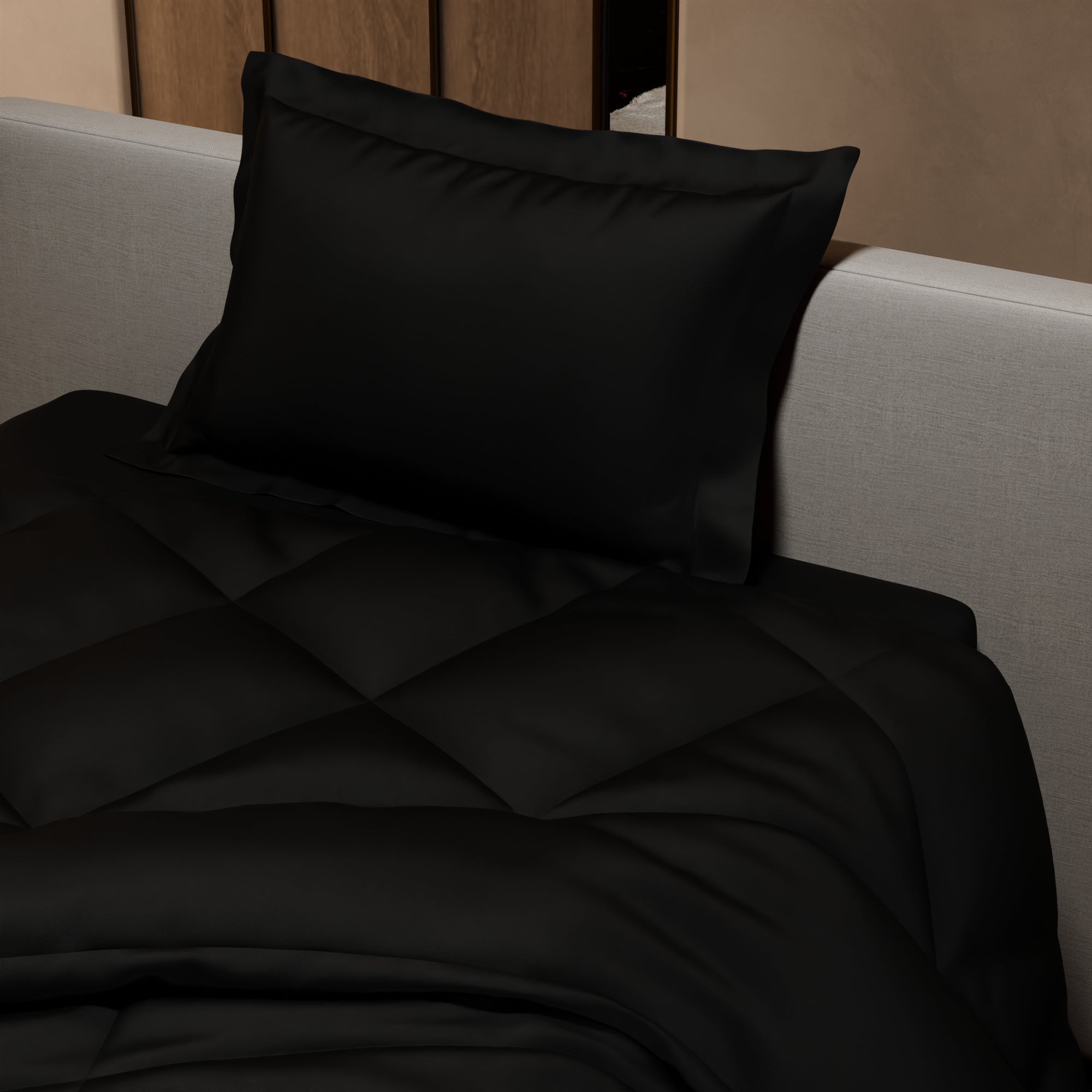 Midnight Black Bed in a Bag
