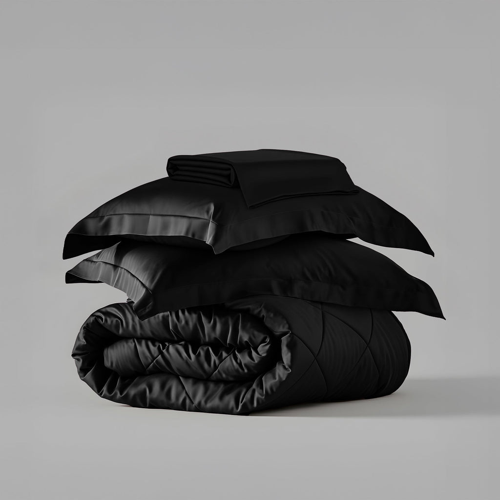 Midnight Black Bed in a Bag