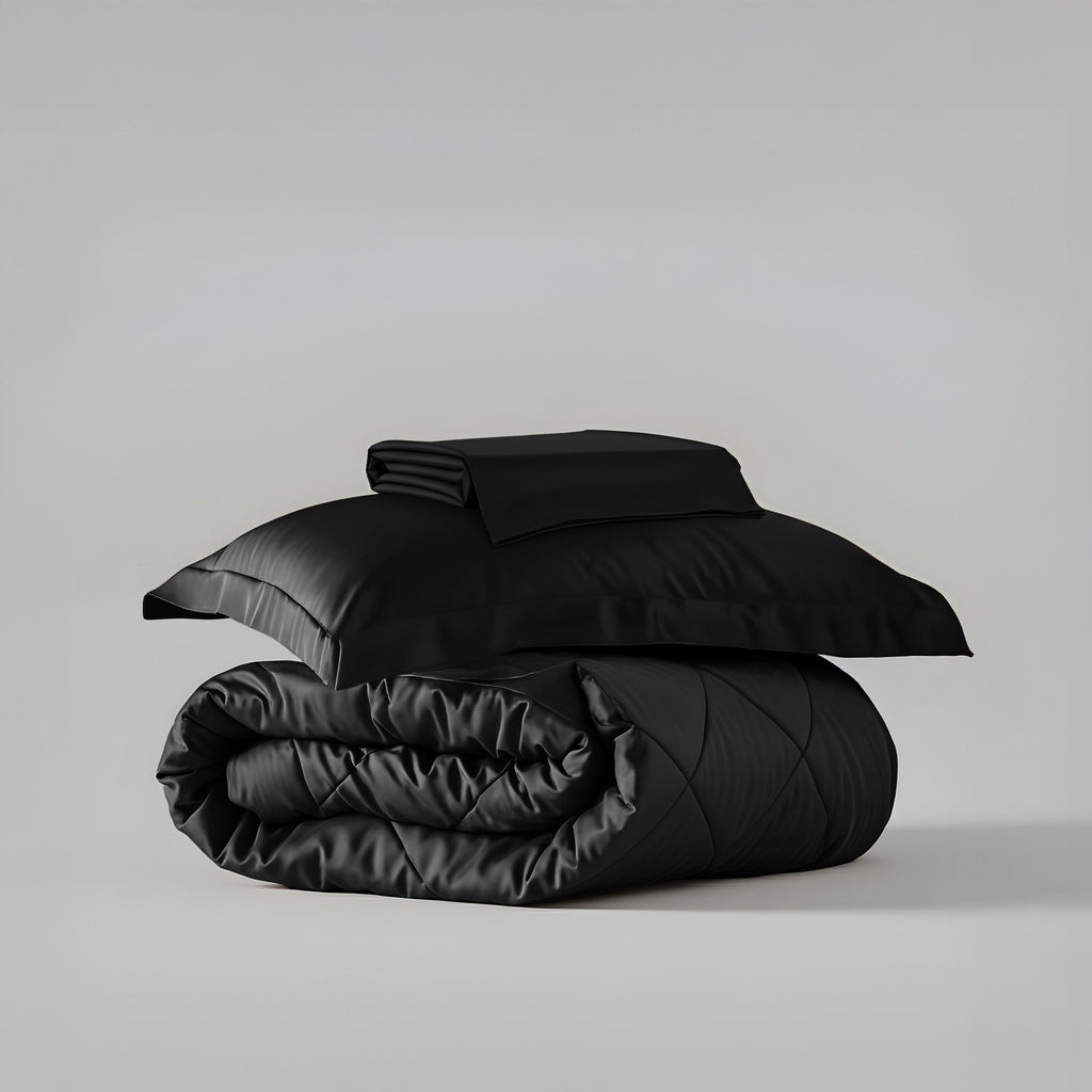 Midnight Black Bed in a Bag