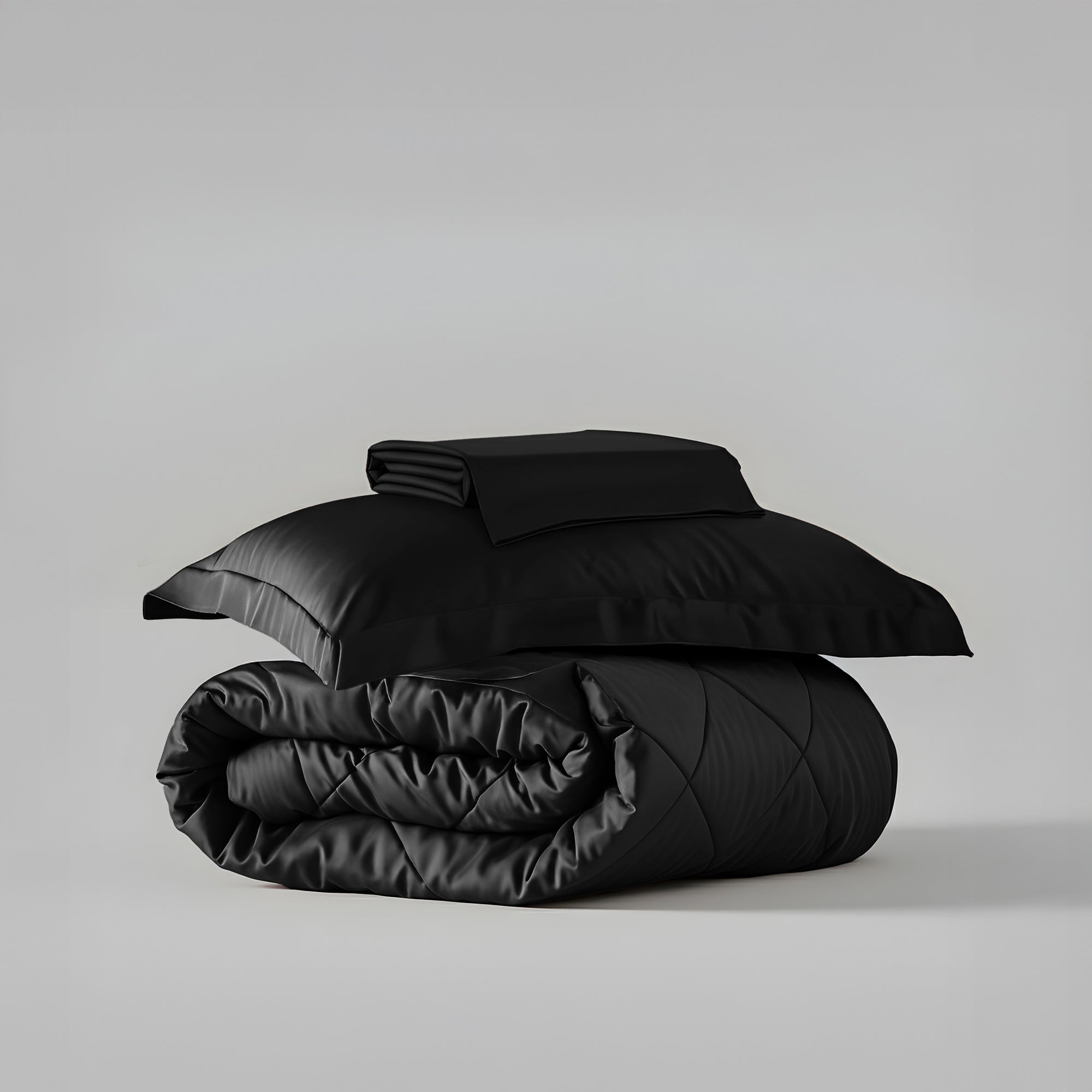 Midnight Black Bed in a Bag